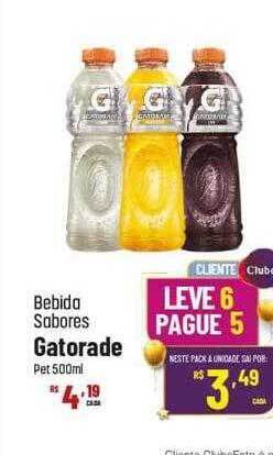 Bebida sabores gatorade