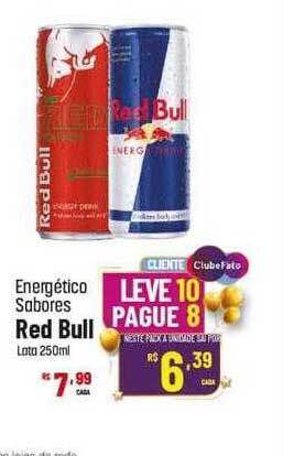 Muffato Energético sabores red bull oferta