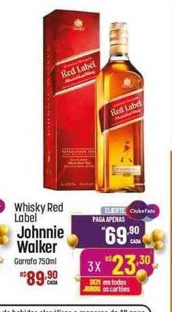 Whisky red label johnnie walker