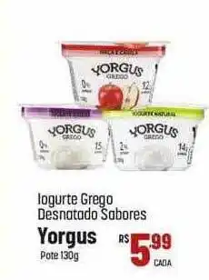 Muffato Iogurte grego desnatado sabores yorgus oferta