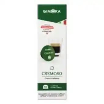 Café italiano gimoka cremoso com 10 cápsulas compatível com três corações