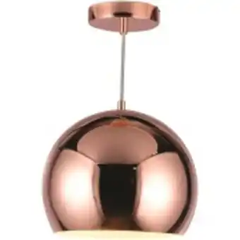 Lustre metal argos 15x15x100 cm cobre - ecoline star 