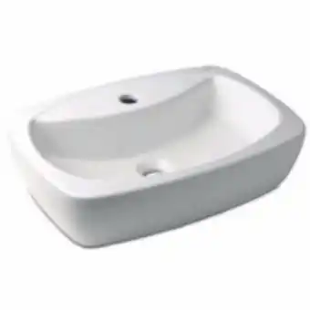 Ferreira Costa Cuba de louça de apoio 50x36 cm thema branco - incepa  oferta