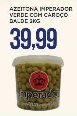 Apoio Mineiro Azeitona imperador verde com caroço balde oferta