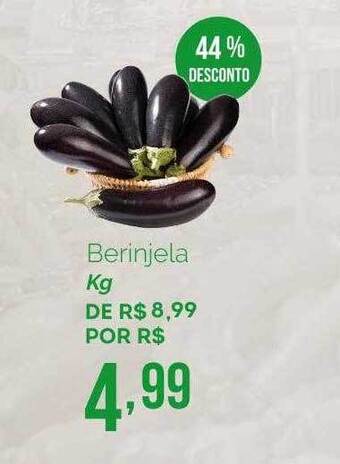 Berinjela kg 44% desconto