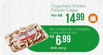 Oba Hortifruti Cogumelo shitake fatiado cogus oferta