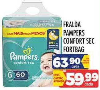 Supermercados Avenida Fralda pampers confort sec fortbag oferta