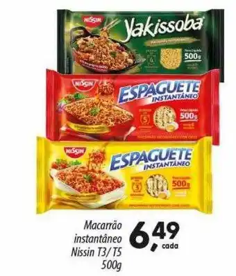 Macarrão instantâneo nissin t3-t5
