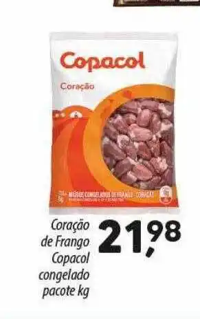 Asun Coração de frango copacol congelado pacote kg oferta