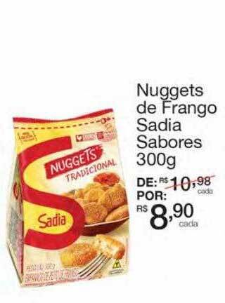 Mambo Nuggets de frango sadia sabores oferta