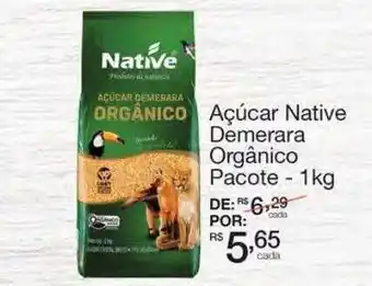 Açucar native demerara orgânico