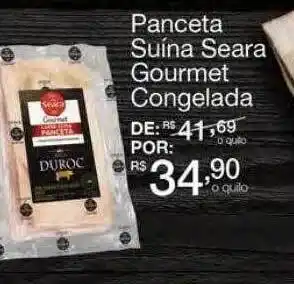 Panceta suina seara gourmet congelada