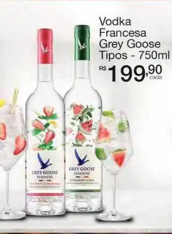 Vodka francesa grey goose tipos