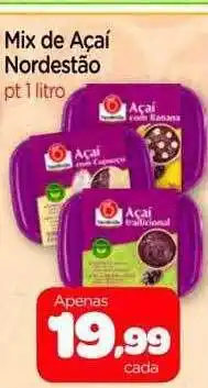 Nordestão Mix de açaí nordestão oferta