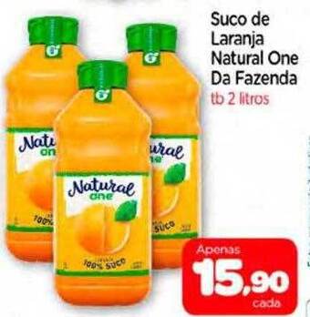 Suco de laranja natural one da fazenda