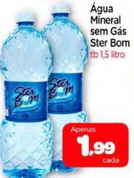 Nordestão Água mineral sem gás ster bom oferta
