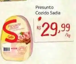 Nordestão Presunto cozido sadia oferta