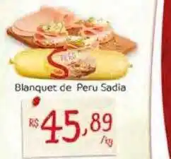 Blanquet de peru sadia