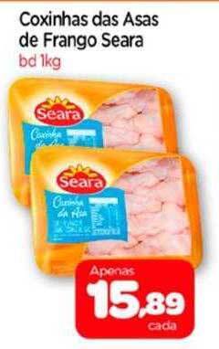 Nordestão Coxinhas das asas de frango seara oferta
