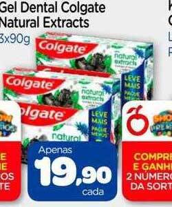 Nordestão Gel dental colgate natural extracts oferta