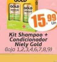 Kit shampoo + condicionador niely gold