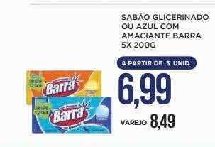 Apoio Mineiro Sabão glicerinado ou azul com amaciante barra oferta
