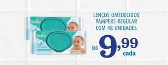 Bahamas Supermercados Lenços umedecidos pampers regular com 48 oferta