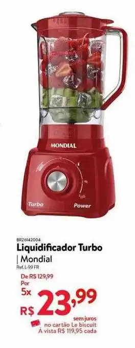 Le Biscuit Liquidificador turbo mondial oferta