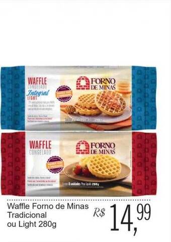 Waffle forno de minas tradicional ou light