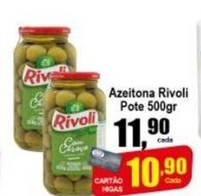 Higa's Supermercado Azeitona Rivoli pote 500g oferta
