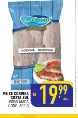 Mercantil Rodrigues Peixe corvina costa sul oferta