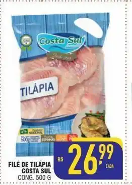 Mercantil Rodrigues Filé de tilápia cada costa sul oferta