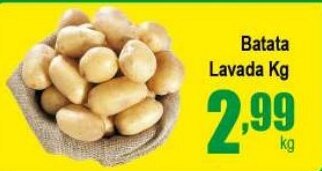 Higa's Supermercado Batata Lavada 1kg oferta