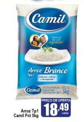 Higa's Supermercado Arroz tp1 Camil pct 5kg oferta