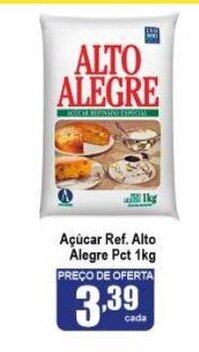 Higa's Supermercado Acucar Ref. Alto Alegre Pct 1kg oferta