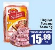 Higa's Supermercado Linguica toscana Seara 1kg oferta