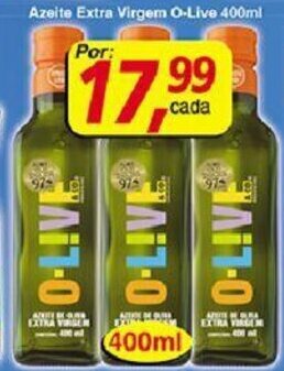 Supermercados Guanabara Azeite Extra Virgem O-live 400ml oferta