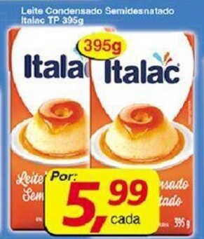 Supermercados Guanabara Leite Condensado Semidesnatado Italac 395g oferta