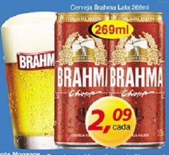 Supermercados Guanabara Cerveja Brahma lata 269ml oferta