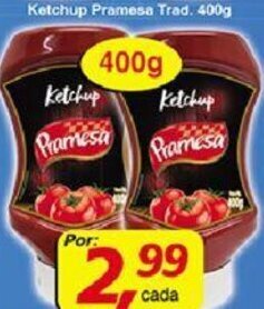 Supermercados Guanabara Ketchup Pramesa Trad. 400g oferta