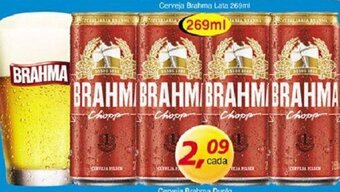 Supermercados Guanabara Cerveja Brahma lata 269ml oferta