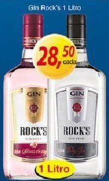 Supermercados Guanabara Gin Rocks 1L oferta