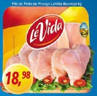 Supermercados Guanabara File de peito de Frango LeVida Bandeja 1kg oferta