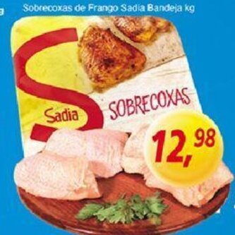 Supermercados Guanabara Sobrecoxas de frango Sadia bandeja 1kg oferta