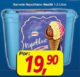 Supermercados Guanabara Sorvete Napolitano Nestle 1.5L oferta