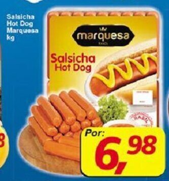 Supermercados Guanabara Salsicha Hot Dog Marquesa 1kg oferta
