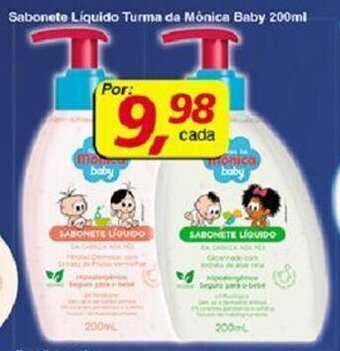 Supermercados Guanabara Sabonete liquido Turma da Monica Baby 200ml oferta