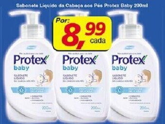 Supermercados Guanabara Sabonete Liquido da Cabeca aos Pes Protex Baby Refil 200ml oferta
