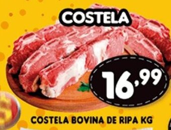 Supermercados Cristal Costela Bovina de Ripa 1kg oferta