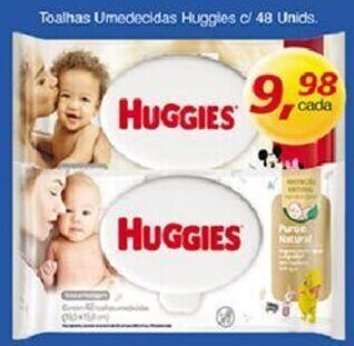 Supermercados Guanabara Toalhas Umedecidas Huggies c/48 unids. oferta